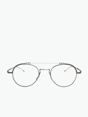 Black Iron Oval Optical Glasses