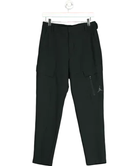 Black Jordan Essential Woven Track Pants UK M