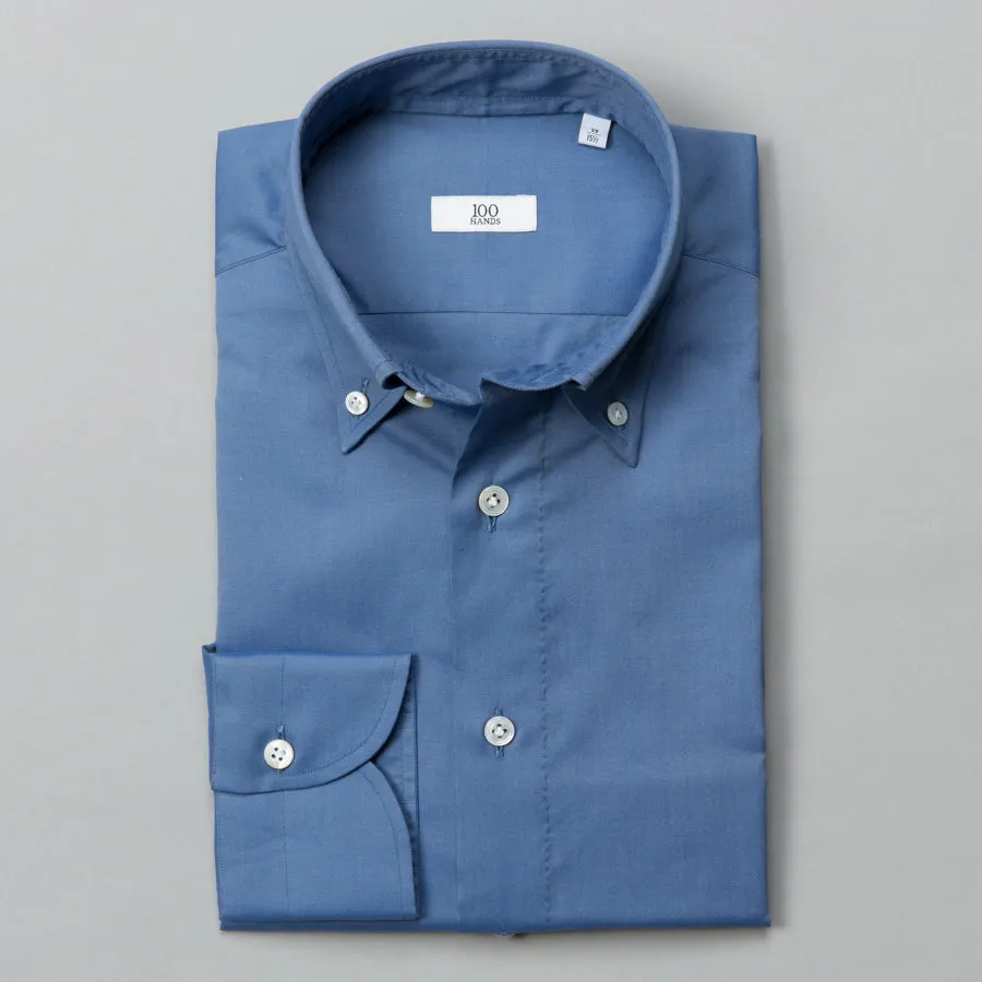 BLACK LINE OXFORD BUTTON DOWN GREY BLUE