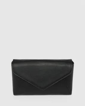 Black Matilde Envelope Clutch Bag
