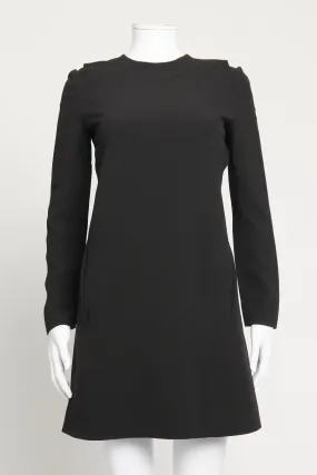 Black Preowned Mini Shift Dress