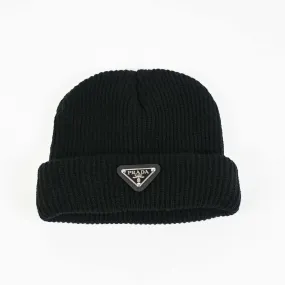 Black Rib style beanie (14 emblem colors available)
