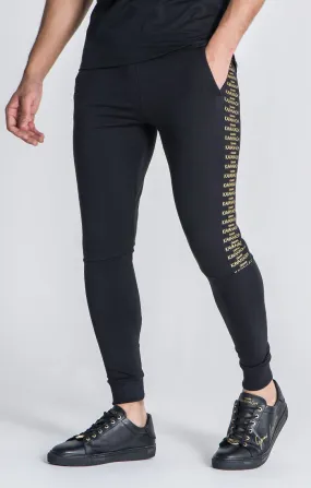 Black Script Joggers