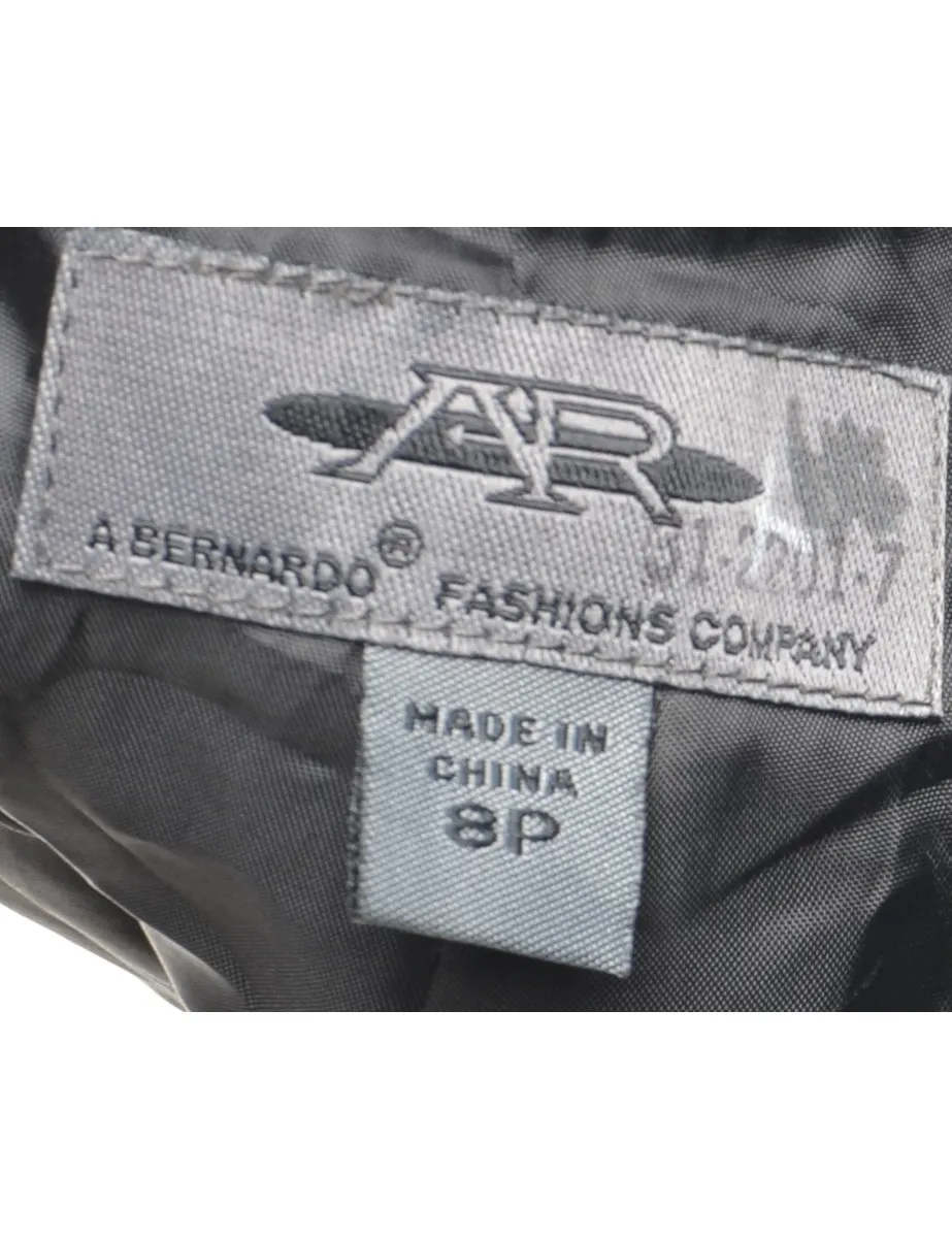 Black Suede Tapered Trousers - W29 L29