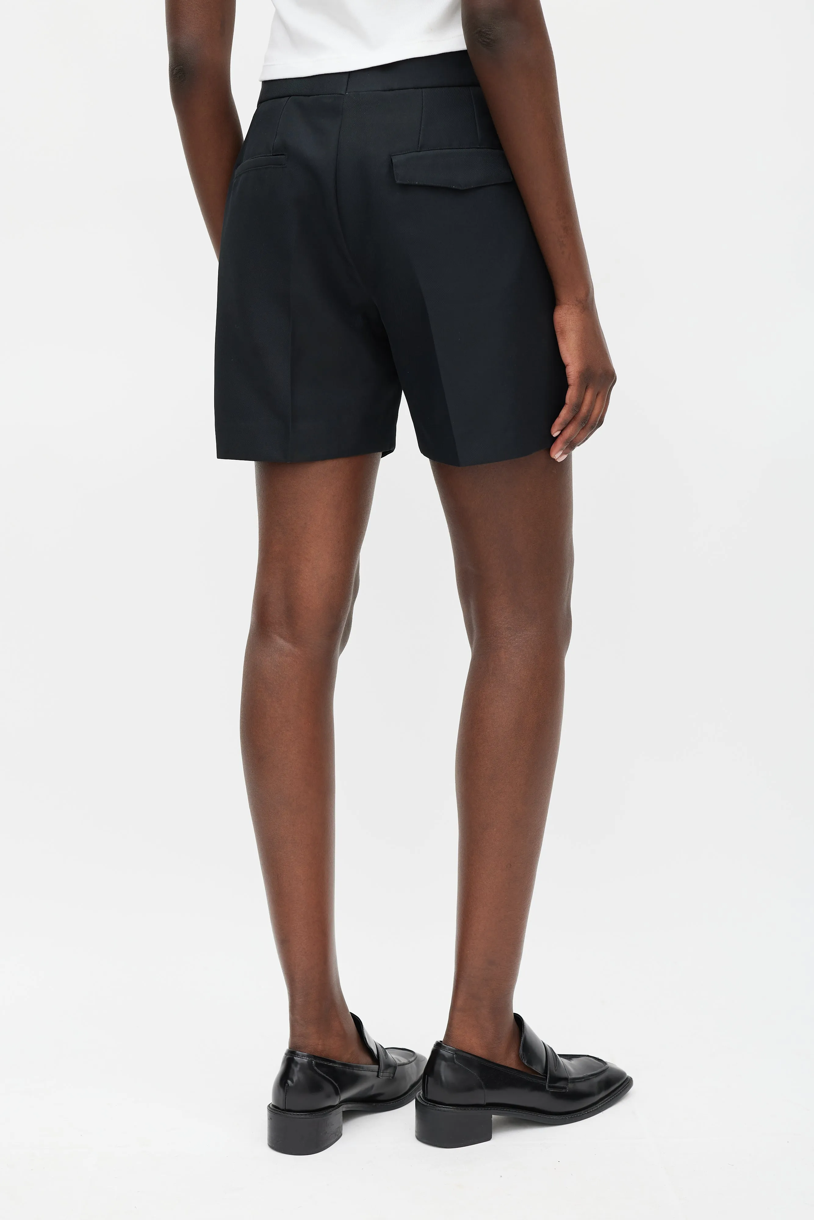 Black Tailored Shorts