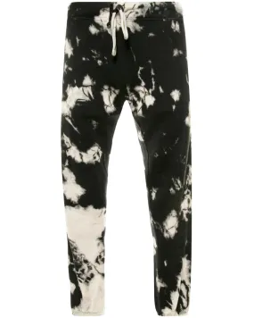 Black Tie Dye Terry Jogger