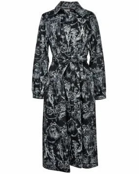 Black Toile Midi Shirtdress