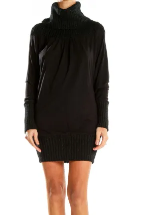 Black Turtleneck Sweater Dress