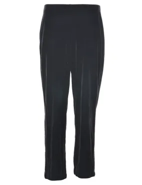Black Velvet Trousers - W28 L27