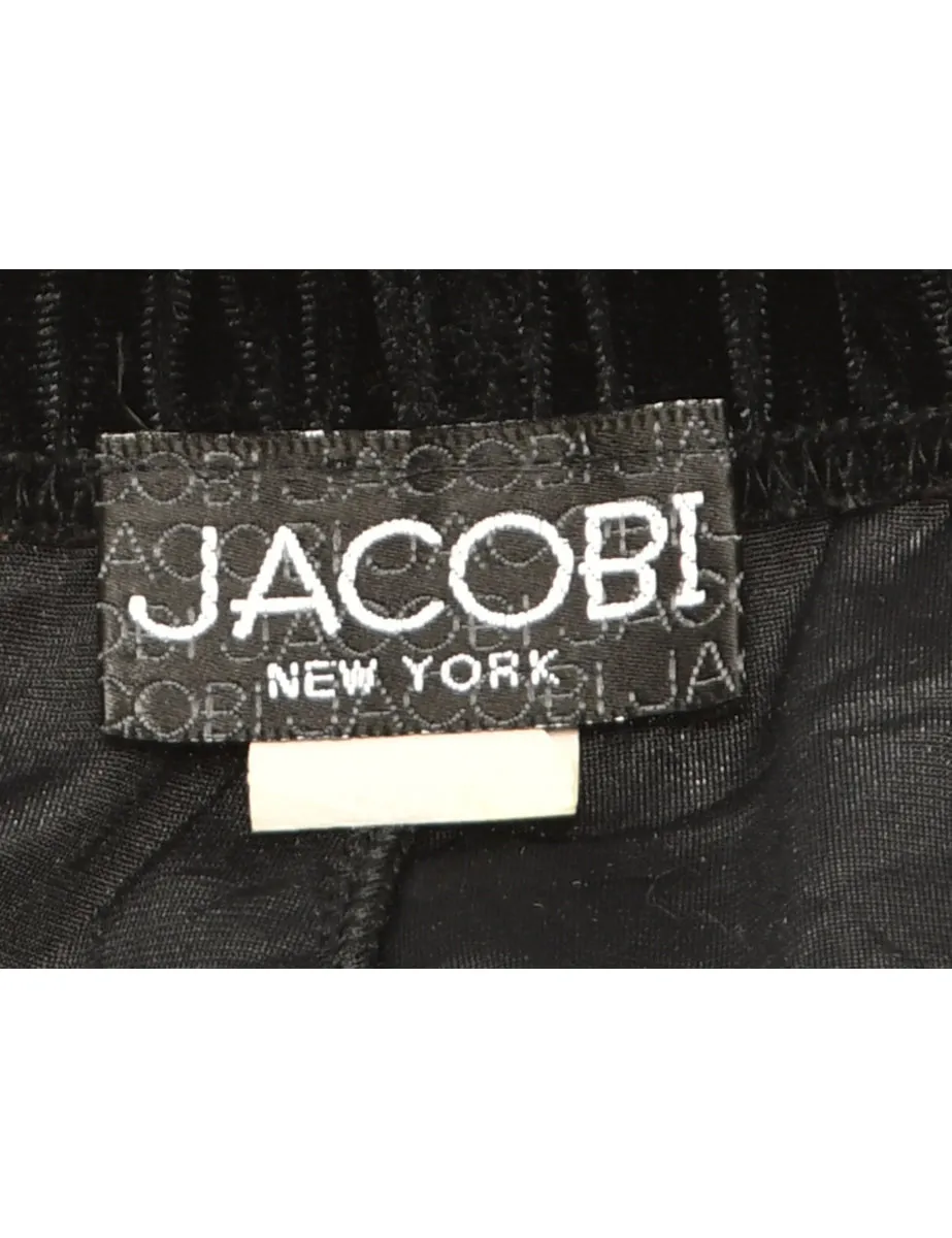 Black Velvet Trousers - W30 L33