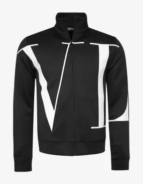 Black VLTN Zip Sweatshirt