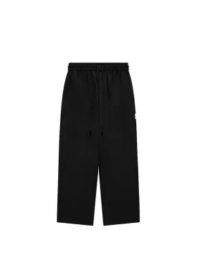 Black Wide Leg Pants with Adjustable Leg Open