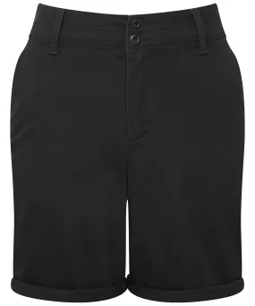 Black - Women’s lightweight chino shorts