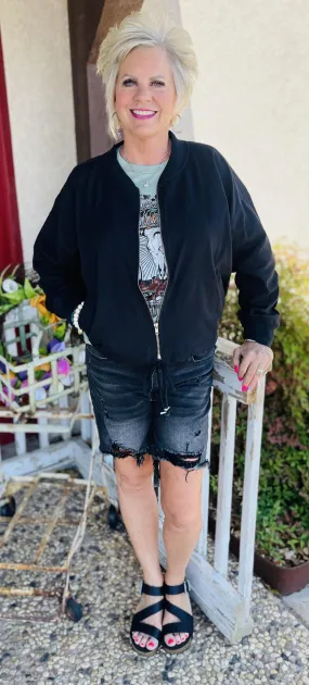 Black Zip Up Jacket