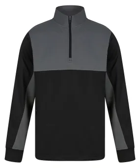 Black/Gunmetal Grey - Kids ¼-tracksuit top
