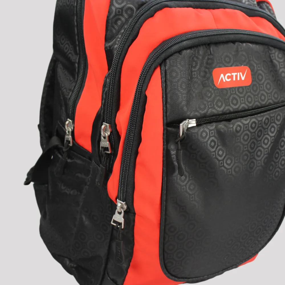 Black/Orange Laptop Backpack