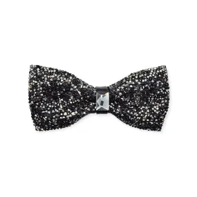 Black/Silver  Crystal Bow Tie