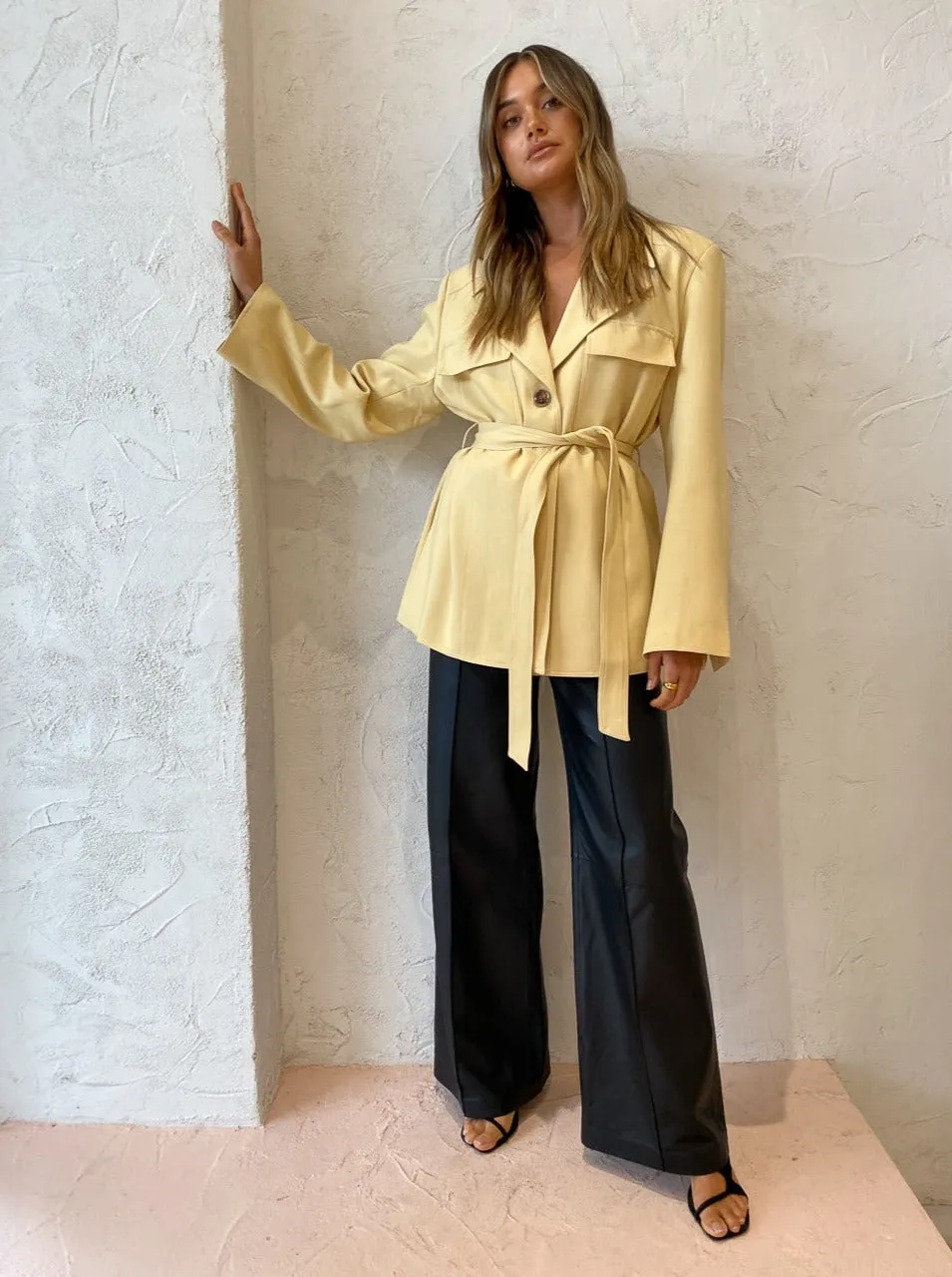 Blanca Denis Blazer in Butter