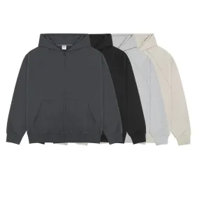 Blank Zip-up Hooded Hoodies