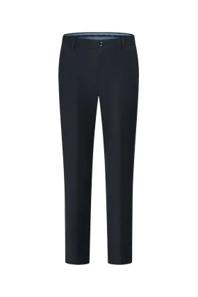 Blended Stretch Check Suit Pants  in Regular Fit