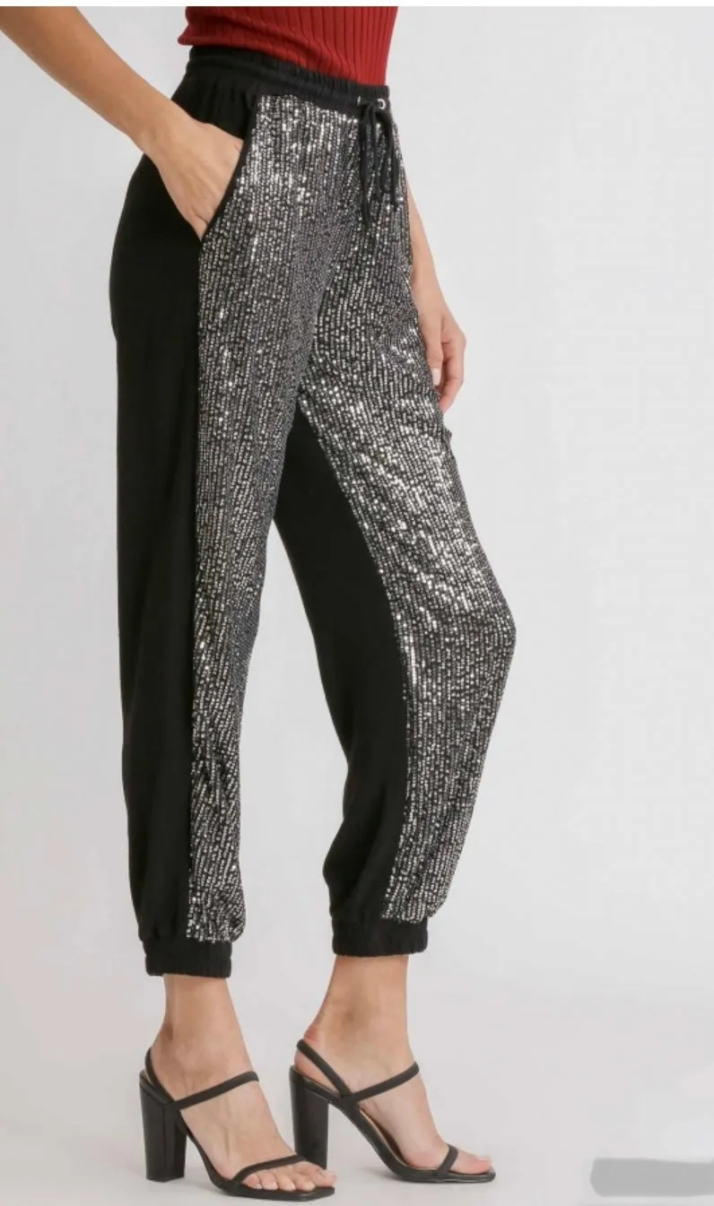 Bling Sequin Jogger Pants