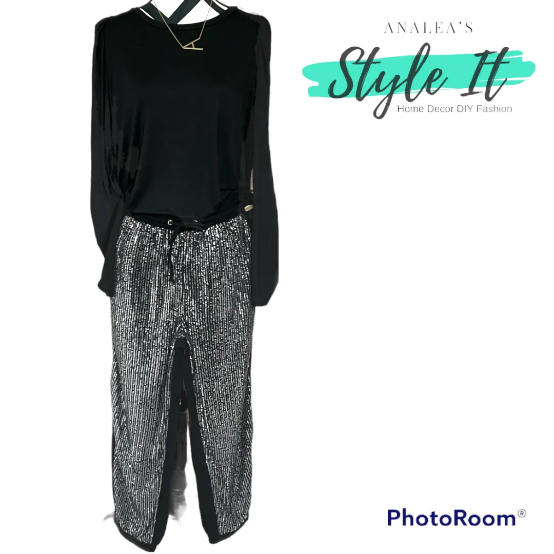 Bling Sequin Jogger Pants