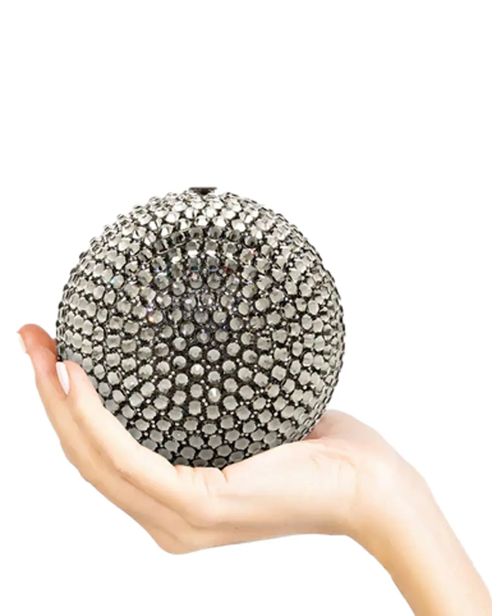 Bling Sphere Clutch in Black Diamond