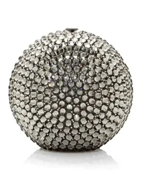 Bling Sphere Clutch in Black Diamond