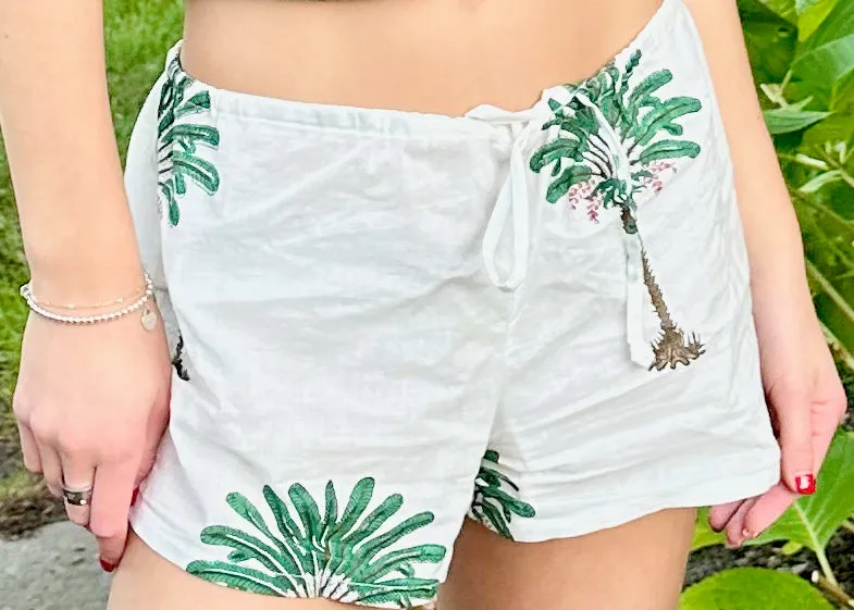 Block Print Cotton 'Savannah' Shorts | The Palm