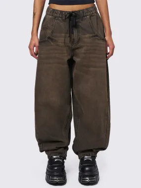 Bloom Brown Balloon Jeans