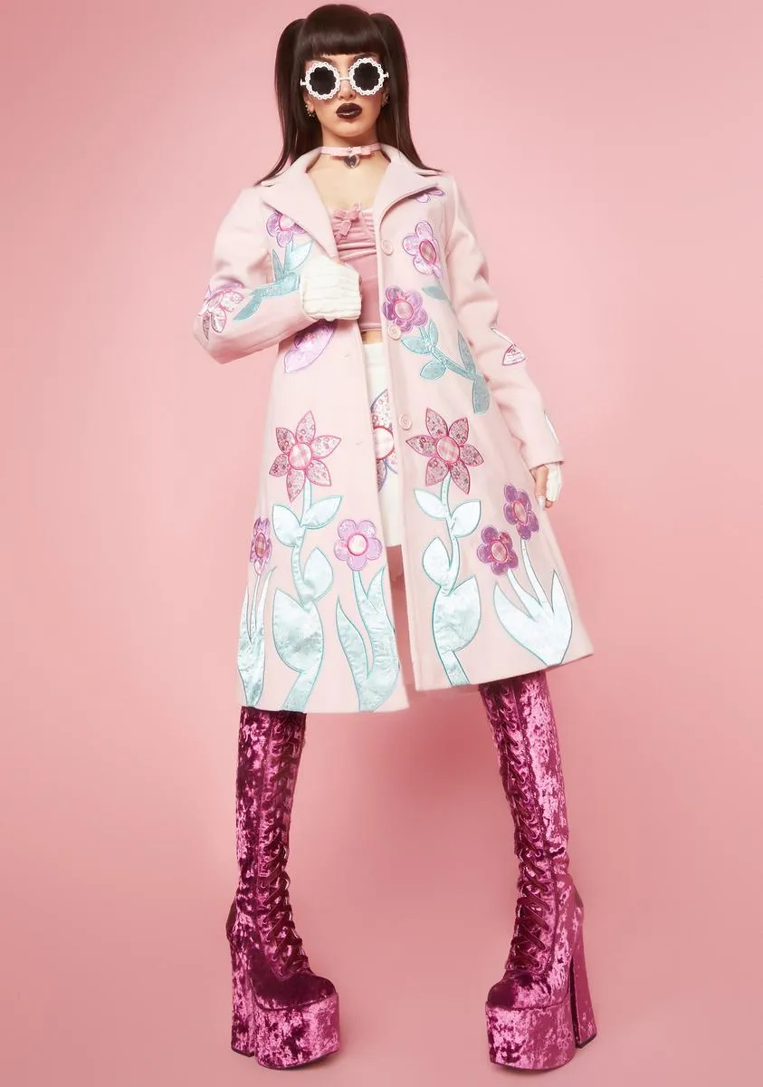Blooming Joy Patchwork Coat