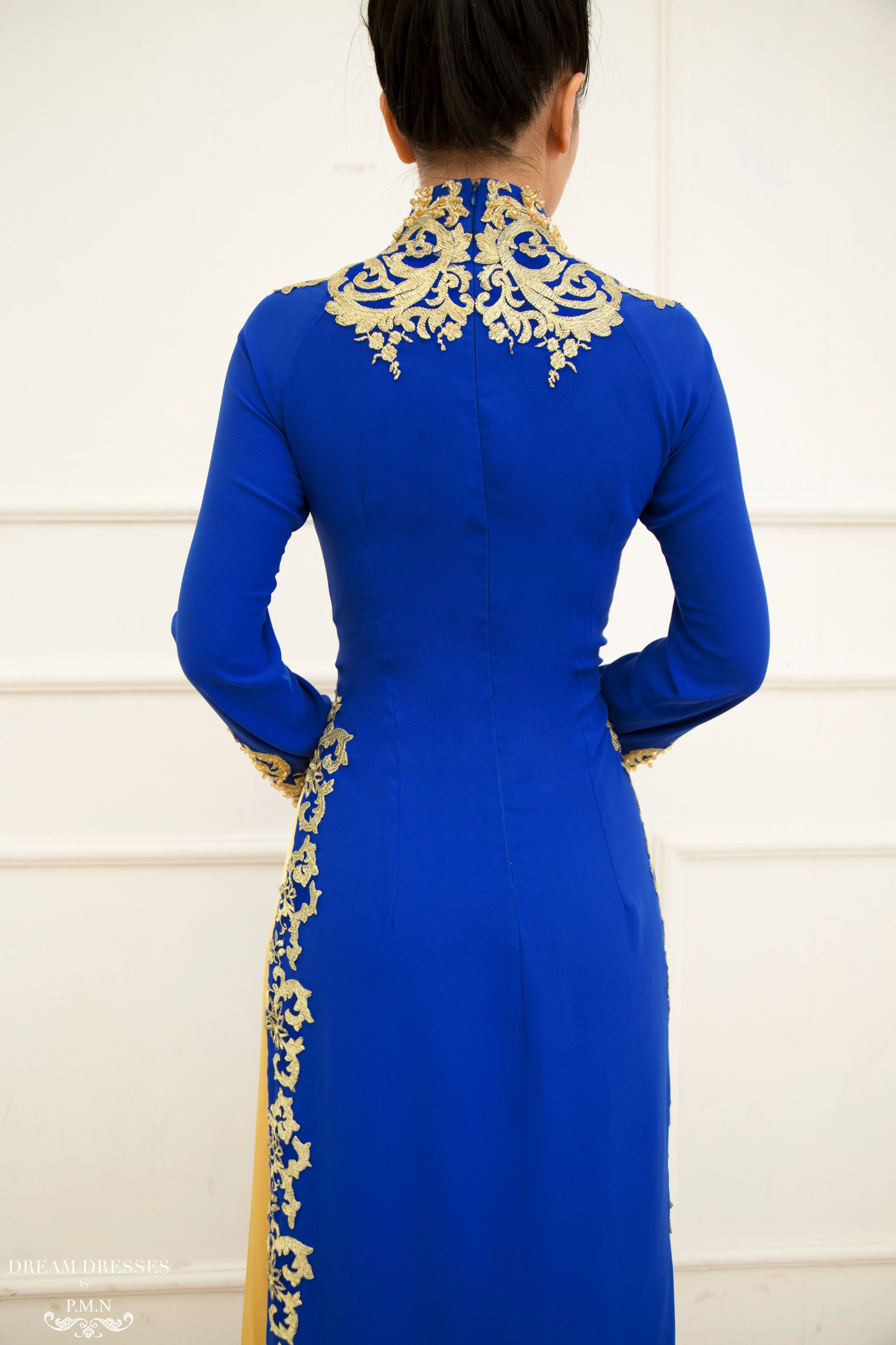 Blue Ao Dai / Mother of The Bride Ao Dai (#GINA)