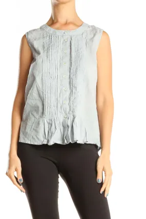 Blue Bohemian Top