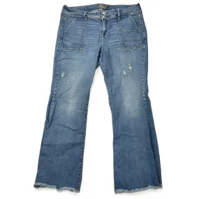 Blue Denim Jeans Flared By Torrid, Size: 18