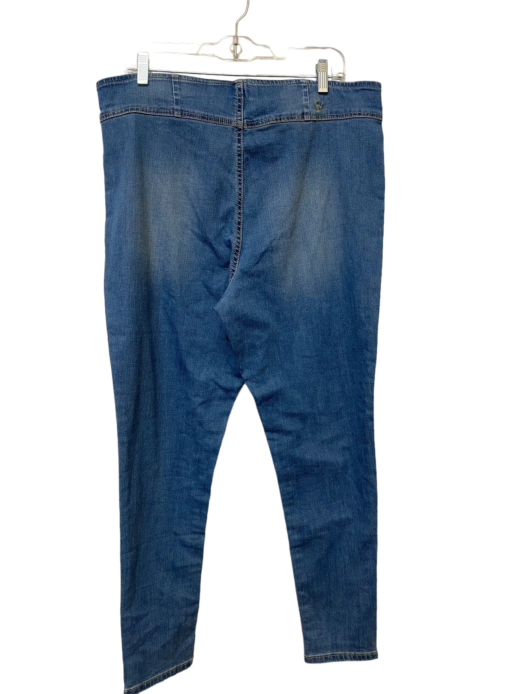 Blue Denim Jeans Jeggings Sofia By Sofia Vergara, Size 18