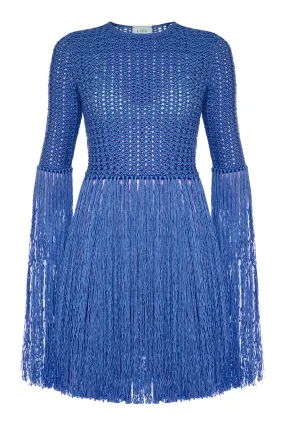 BLUE FRINGE TOP