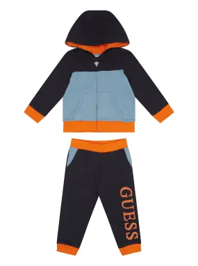 Blue Multi Active Jacket And Pants 2-Piece Set (0-12m)