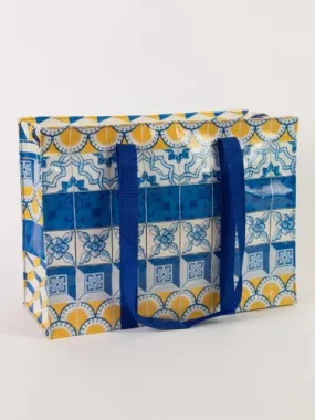 Blue Q Painted Tiles Shoulder Tote