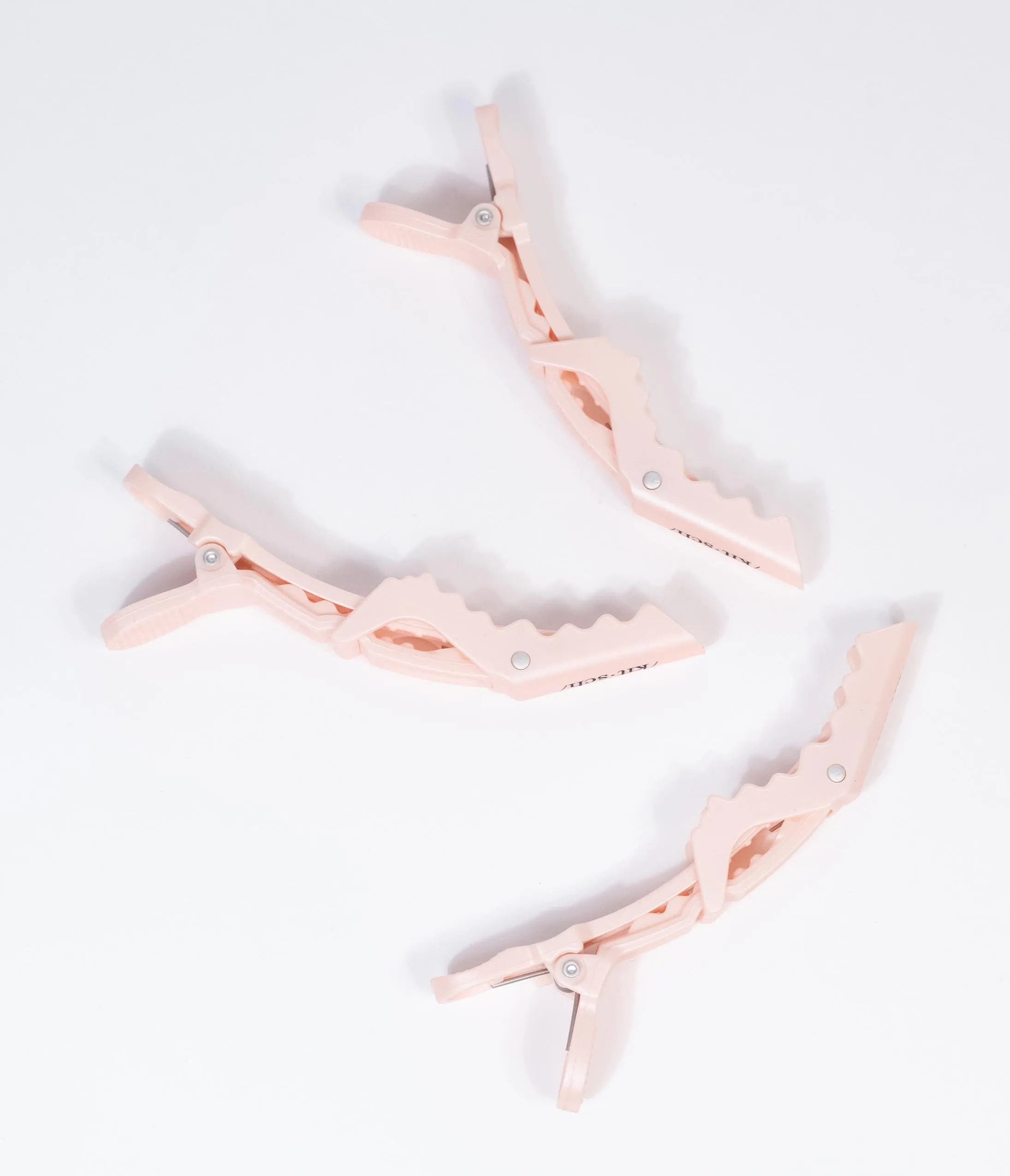 Blush Pink Crocodile Clip Set