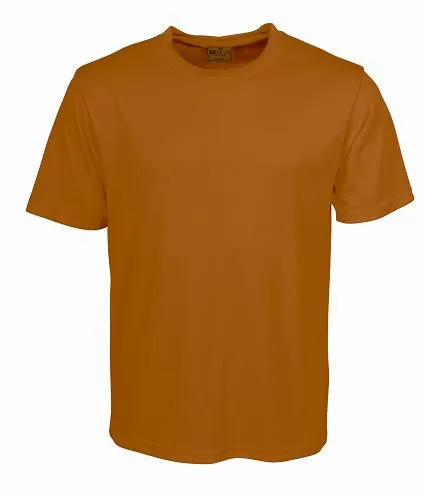 Bocini Kids Hi-Vis Plain Breezeway Micromesh Round Neck Tee-(ST1248)