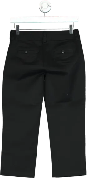 Boden Black Cropped Tailored Trousers UK 6P