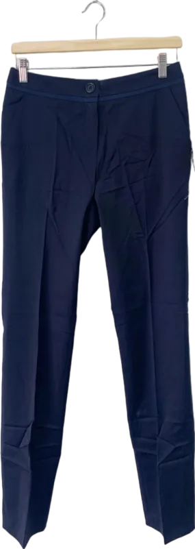 Boden Navy Straight Leg Wool Trousers UK 18L