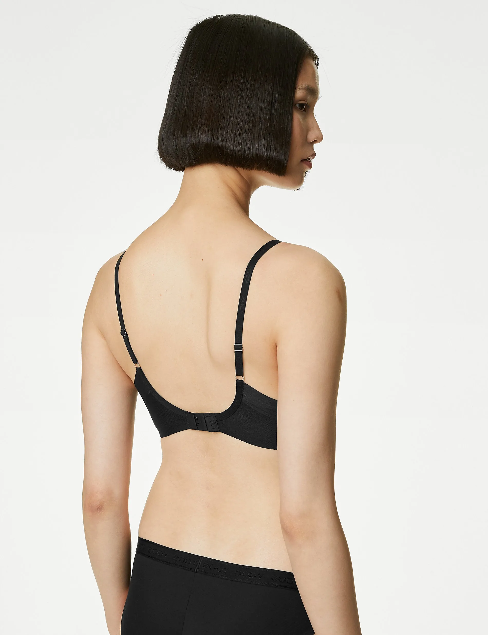 Body Define Marks & Spencer Plunge T-shirt Bra, Black