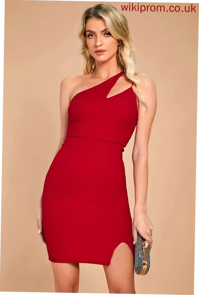 Bodycon Arianna Sleeveless Dresses Club Dresses One Blends Cotton Mini Shoulder Sexy