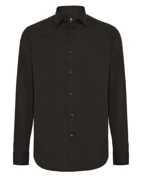 Boggi Milano Regular Fit Button-Up Shirt, Black