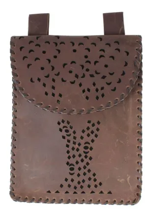 Bohemian Laser Cut Design Suede fanny pack