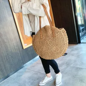 Bohemian Summer Rattan Shoulder Bag