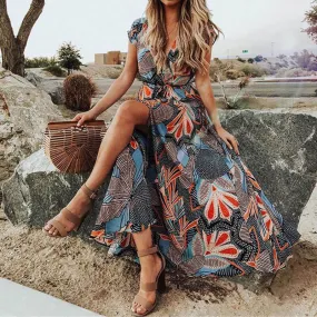 Boho Large Hem Maxi Dress