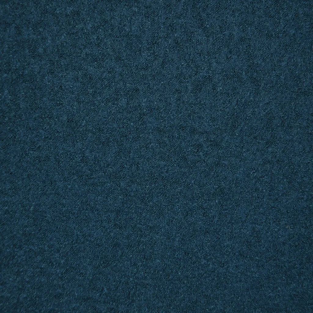 Boiled Wool Blend Coating Teal