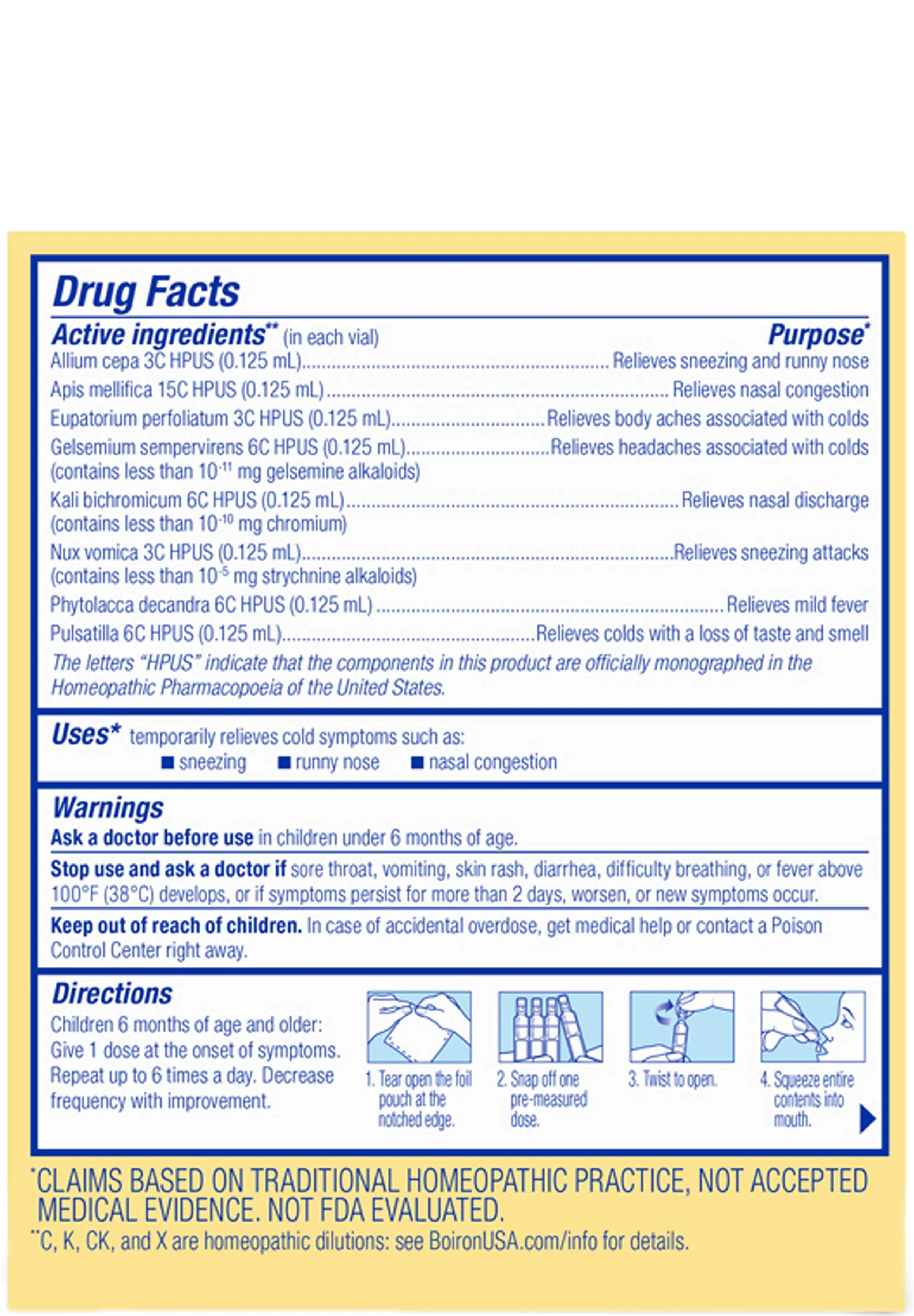 Boiron Homeopathics ColdCalm Kids (formerly Children's Coldcalm Liquid)